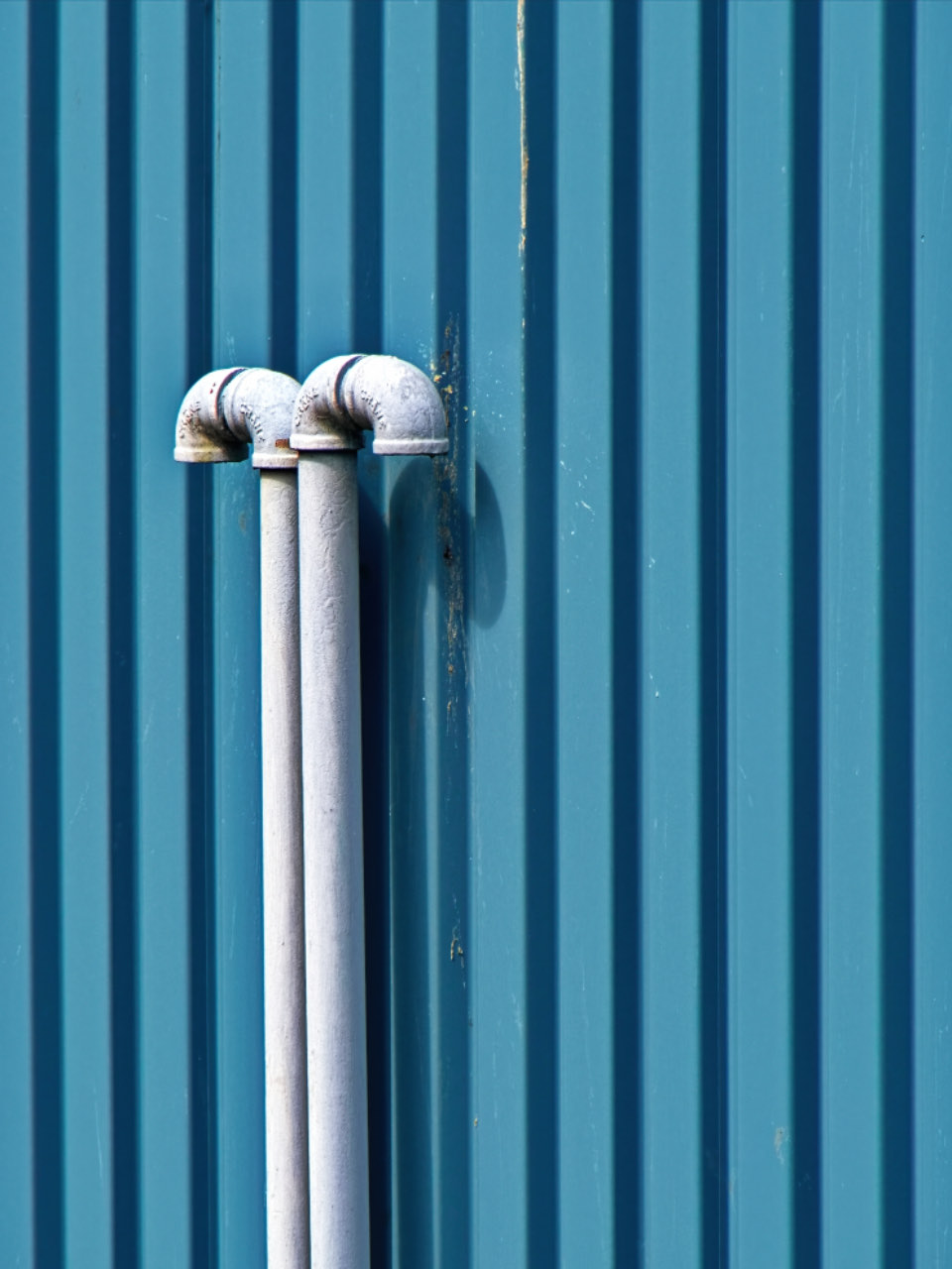 Tuyauterie neuve d'une installation de chauffage